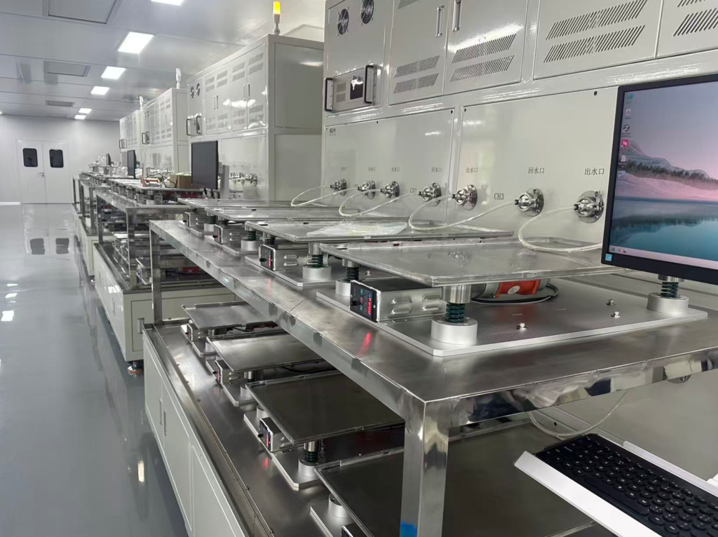 Cold Plate Leak Test Bench Multi-station leak and pressure holding test bench for cold plate assemblies